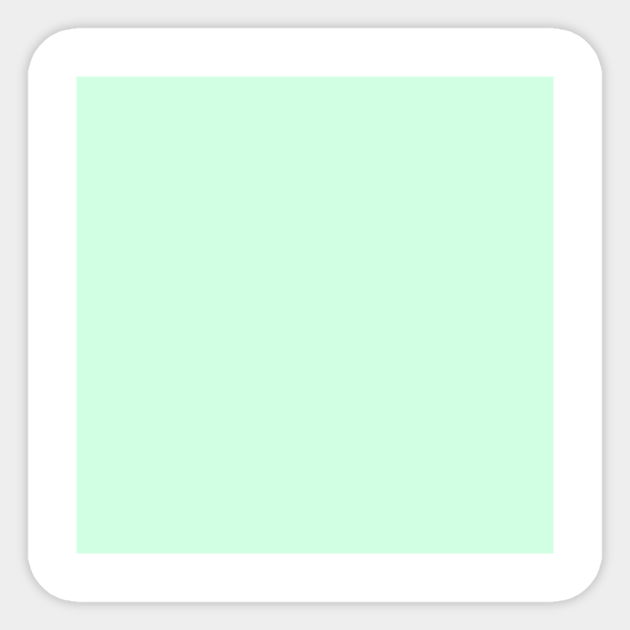 Summer Mint Green Solid Color Mint Sticker TeePublic